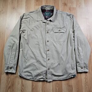 Woolrich Chore Jacket Mens XL Plaid Flannel Lined Work Shirt Gorpcore Worwear‎